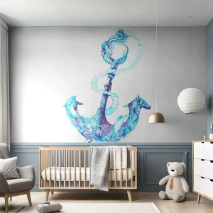 Fototapet på mått Premium Canvas - Håller havets hemligheter - Abstraktion, Ankare, Hav