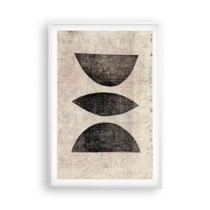 Affisch i vit ram - Etnisk abstraktion - 61x91 cm