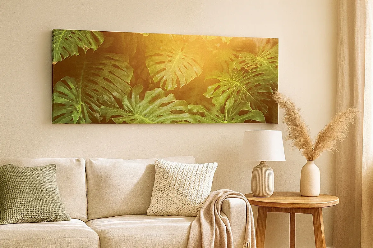 Canvastavla - Bild på duk - Beträda grönskan... - 30x30 cm