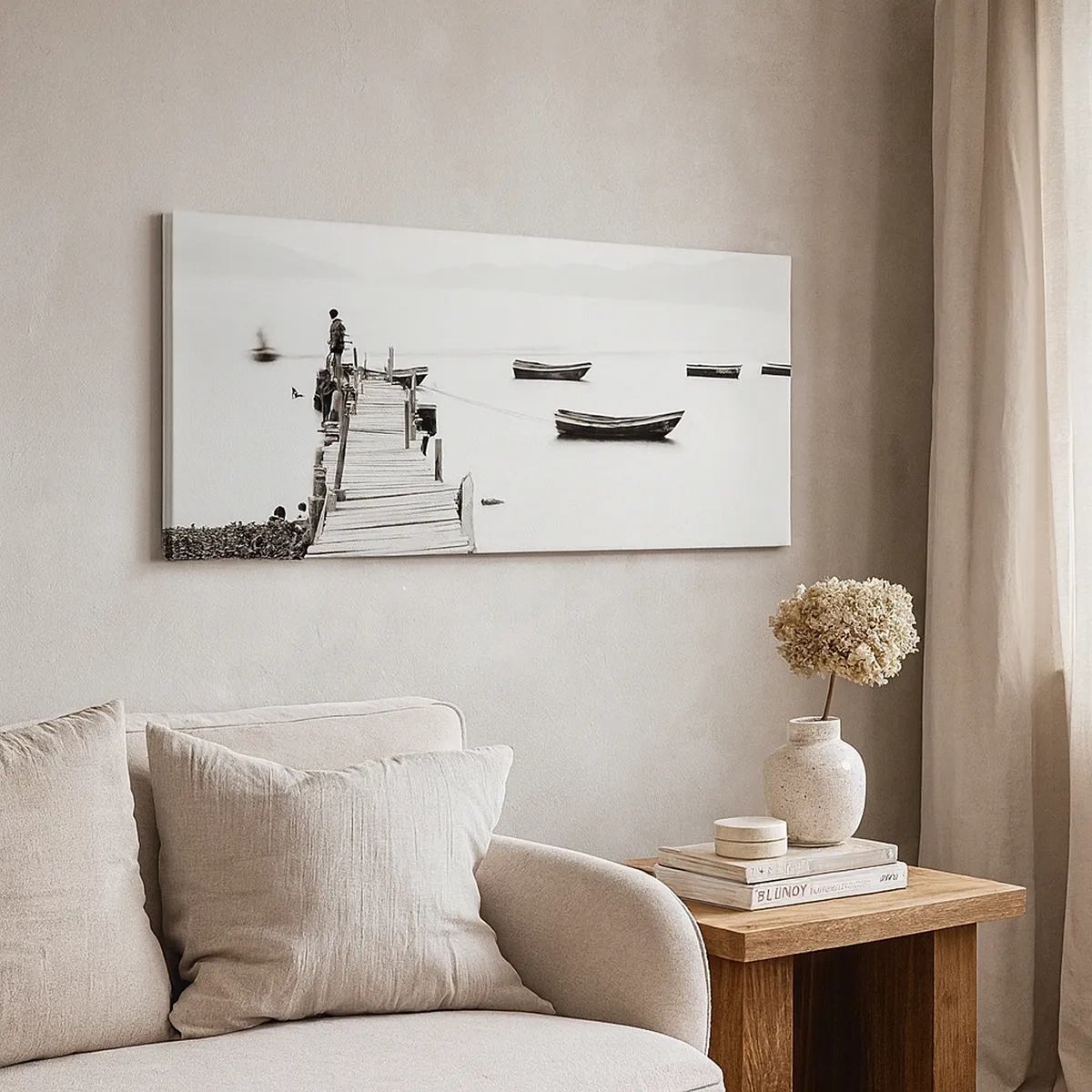 Canvastavla - Bild på duk - Vid tyst och rent vatten - 30x30 cm