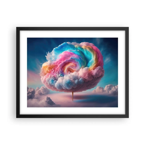 Affisch i svart ram - En dröm om en nöjespark - 50x40 cm