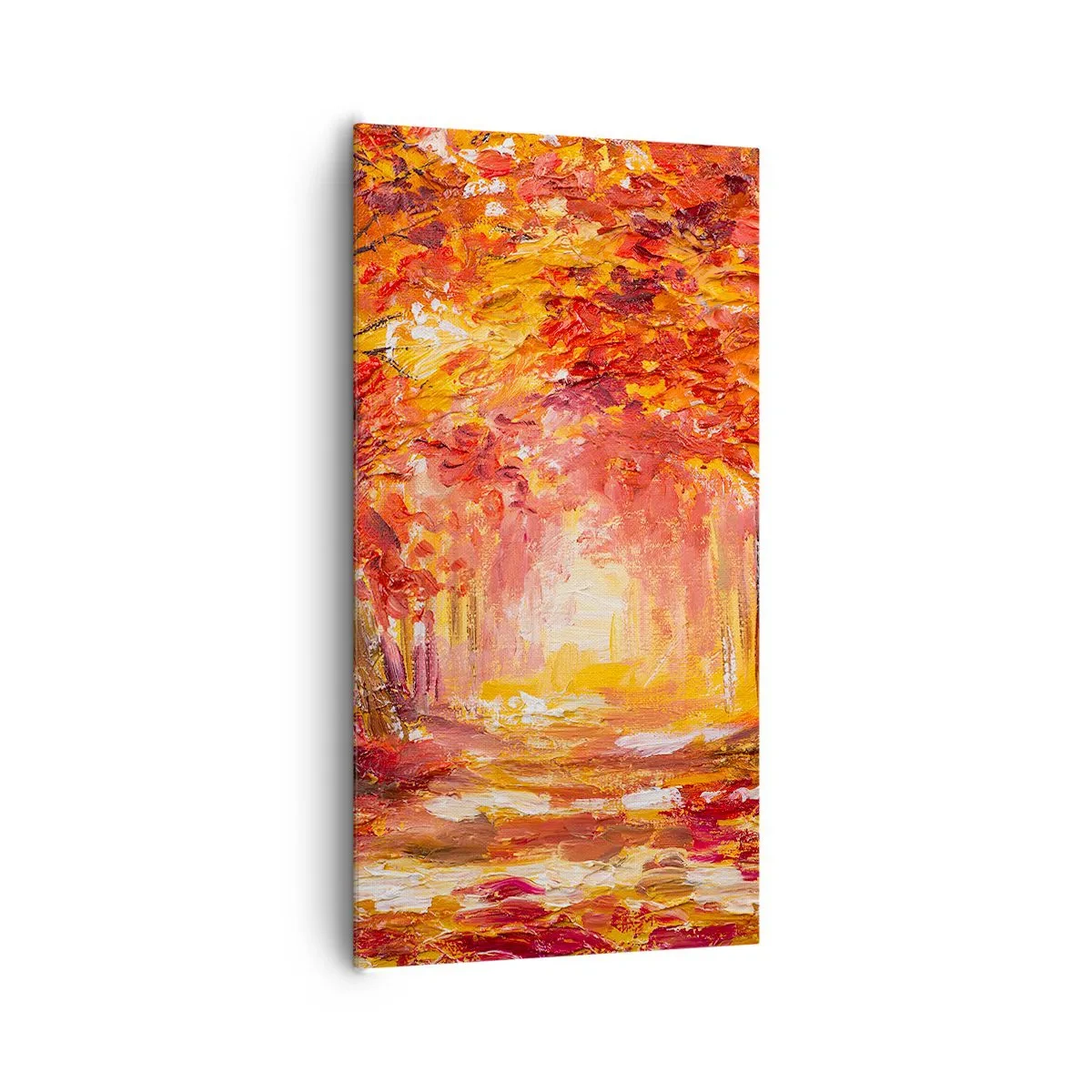 Canvastavla - Bild på duk - Kopparskog - 65x120 cm