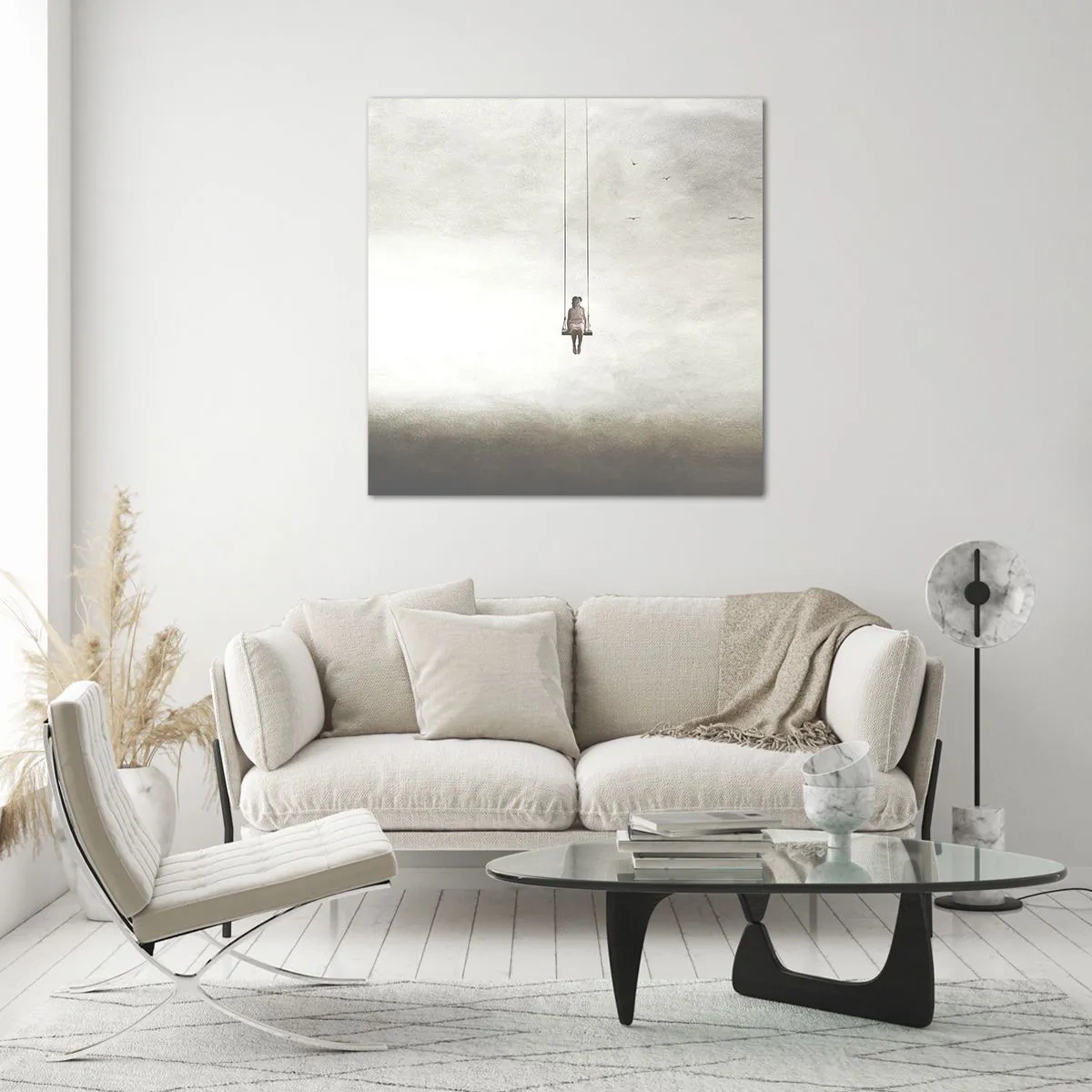 Glastavla - Bild på glas - Barn i oss - 70x70 cm