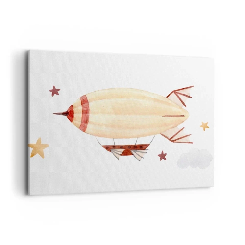 Canvastavla - Bild på duk - Luftskepp - 100x70 cm