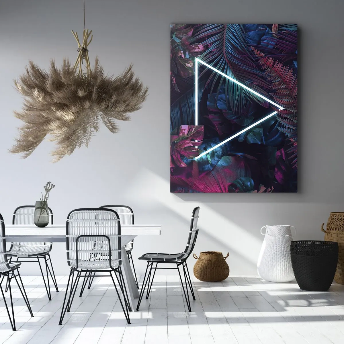 Canvastavla - Bild på duk - Trädgård i retrostil - 50x70 cm