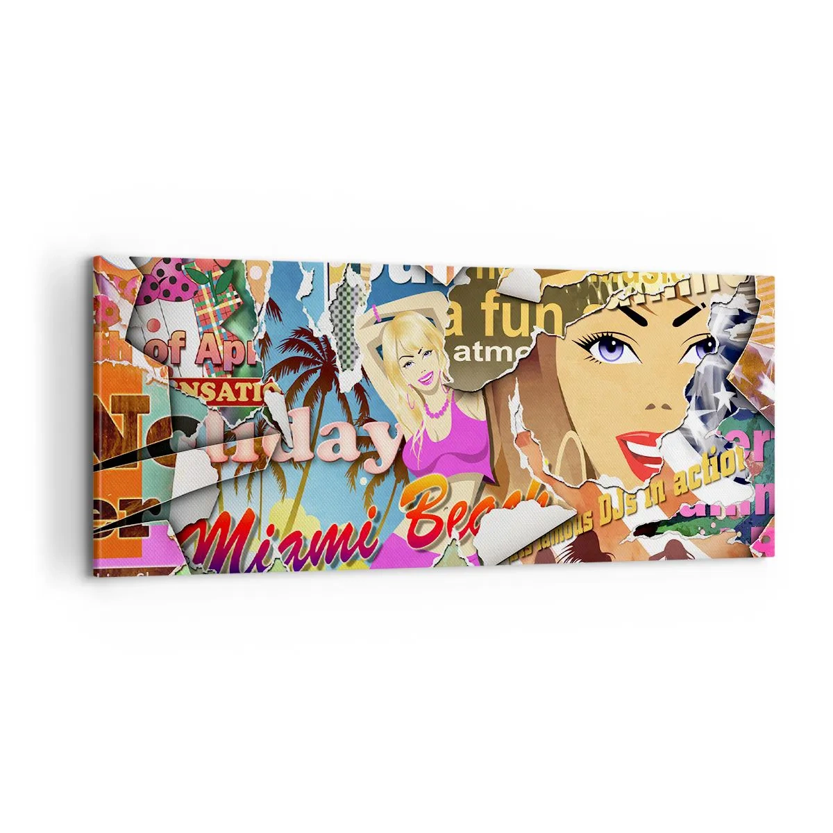 Canvastavla - Bild på duk - Sommarens återblickar - 100x40 cm