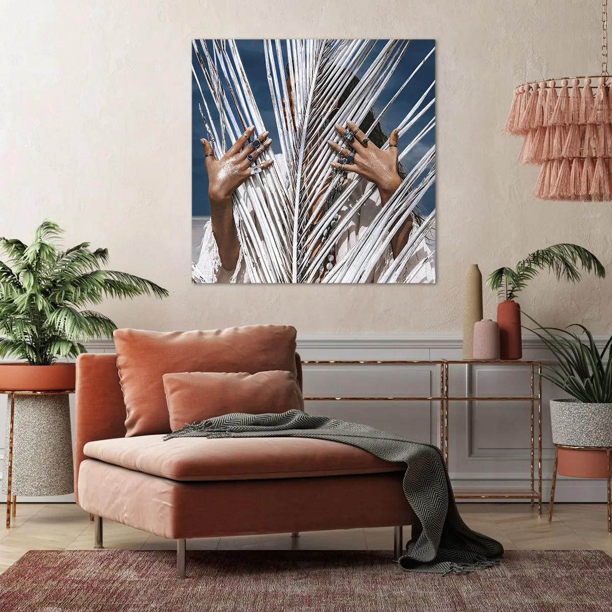 Canvastavla - Bild på duk - Schamanens flickvän? - 40x40 cm