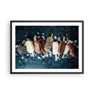 Affisch i svart ram - Smak av varm sommar - 70x50 cm