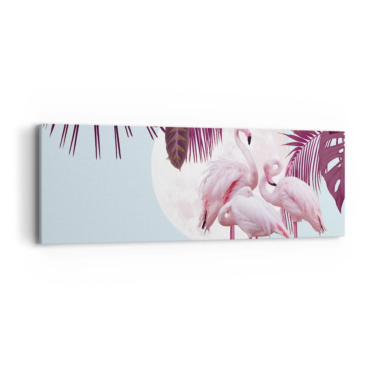 Canvastavla - Bild på duk - De tre fågelgracena - 90x30 cm