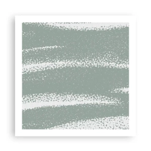 Affisch - Abstraktion i vinterstämning - 60x60 cm