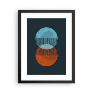 Affisch i svart ram - Astronomisk fantasi - 30x40 cm