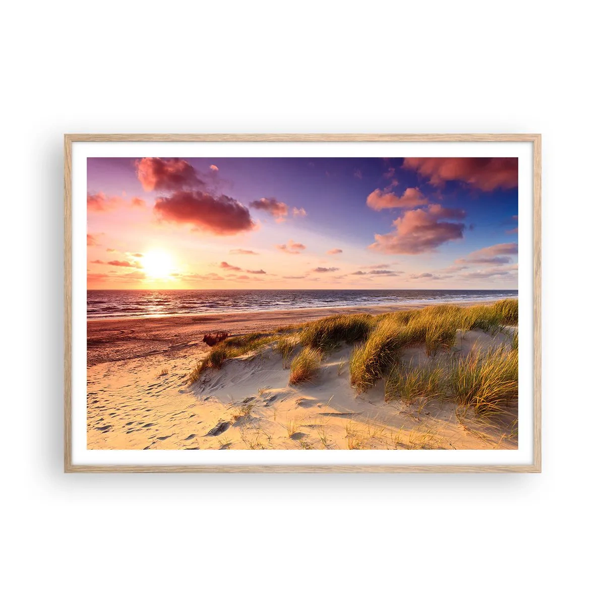 Affisch i ram av ljusek - Luften luktar sommar - 100x70 cm