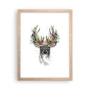 Affisch i ram av ljusek - I högtidskläder - 30x40 cm