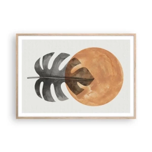 Affisch i ram av ljusek - Alltid solen - 100x70 cm