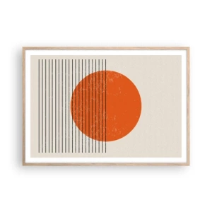 Affisch i ram av ljusek - Alltid solen - 100x70 cm