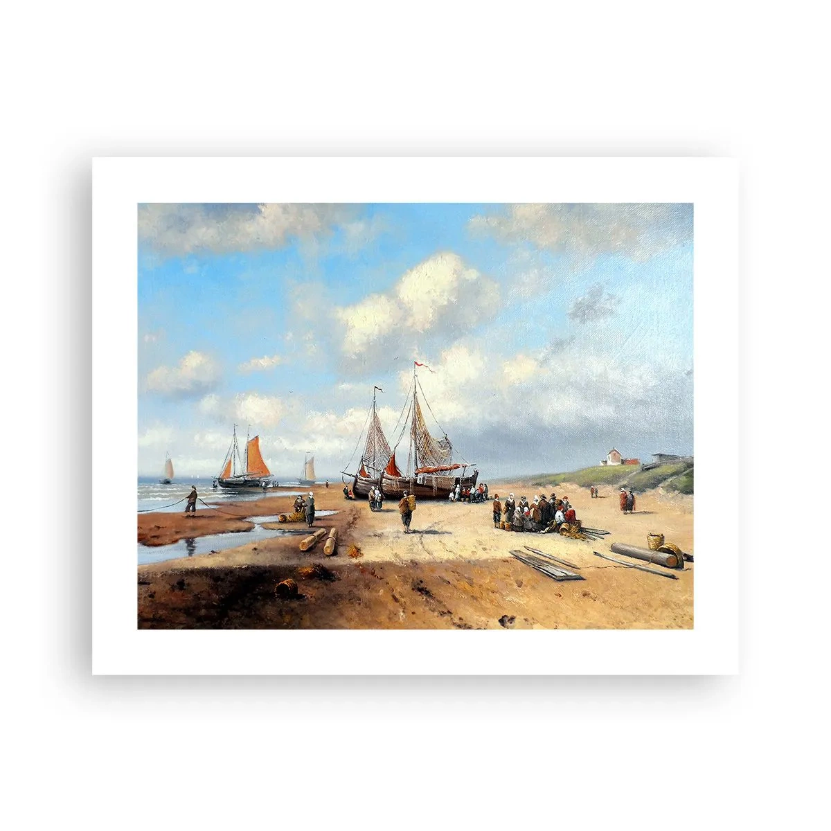 Affisch - Efter en lyckad fångst - 50x40 cm