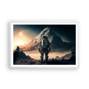 Affisch i vit ram - En ny utmaning - 91x61 cm