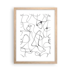 Affisch i ram av ljusek - Livets stigar, ödets tur - 30x40 cm