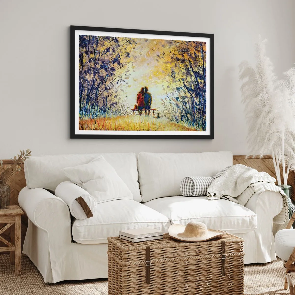 Affisch i svart ram - Magisk stund - 70x50 cm