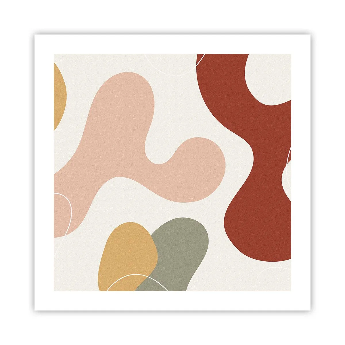 Affisch - Ornamental zig-zack? - 50x50 cm