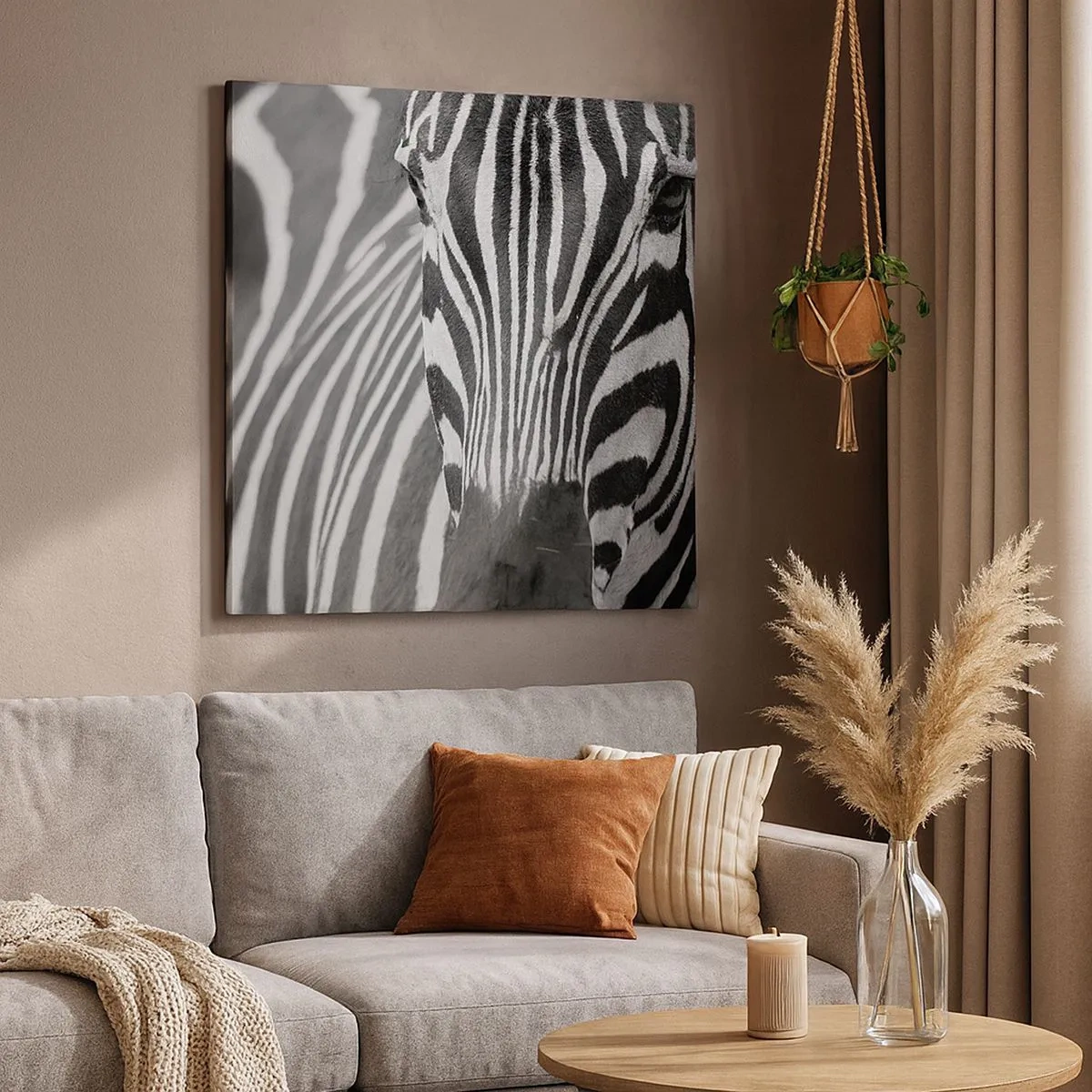 Canvastavla - Bild på duk - Världen är svart-vit - 30x30 cm