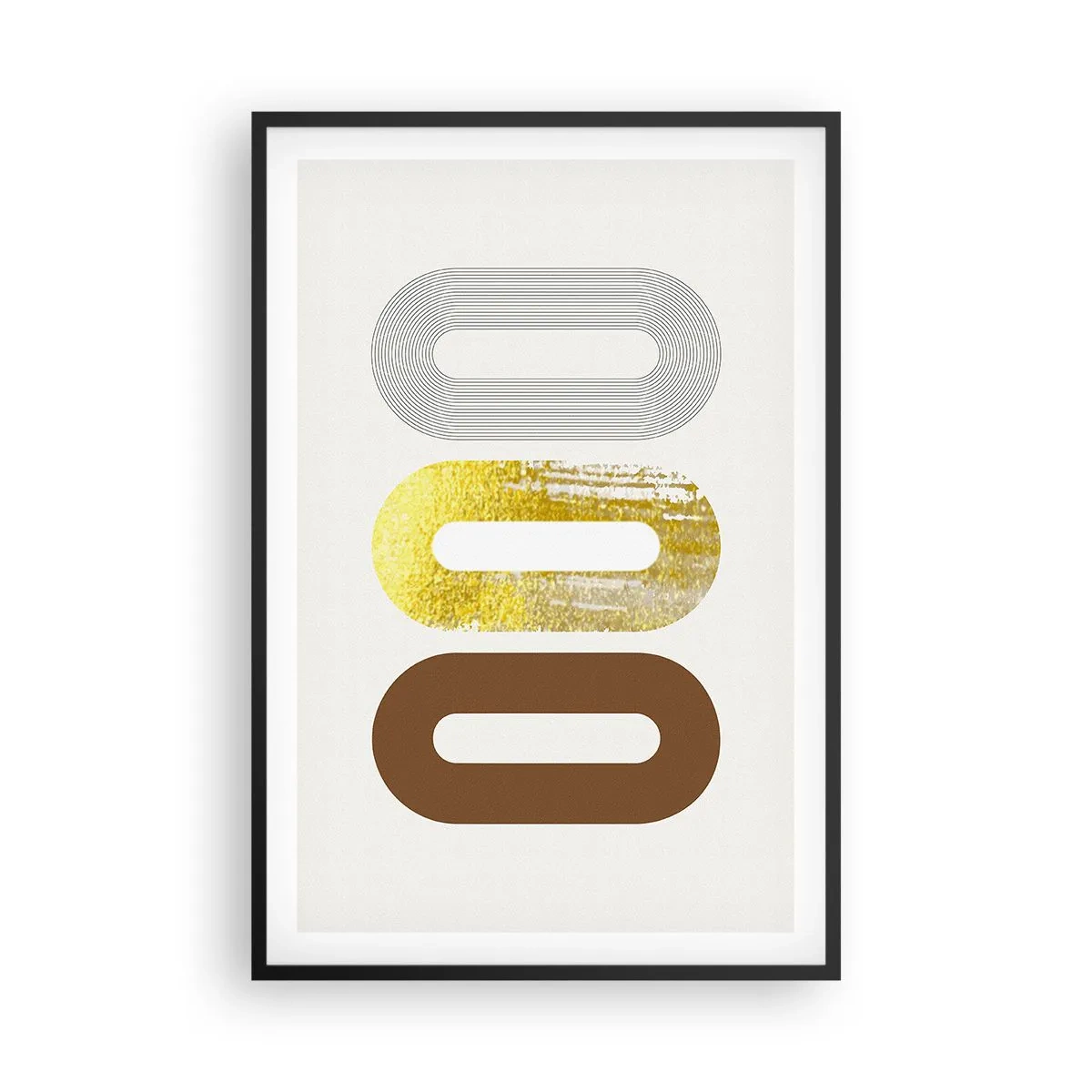 Affisch i svart ram - Ooo! - 61x91 cm