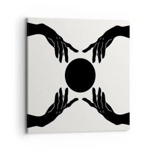 Canvastavla - Bild på duk - Ett hemligt tecken - 70x70 cm