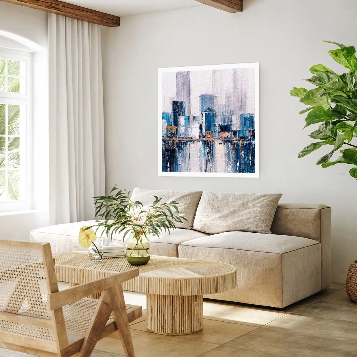 Affisch - New York-impression - 60x60 cm