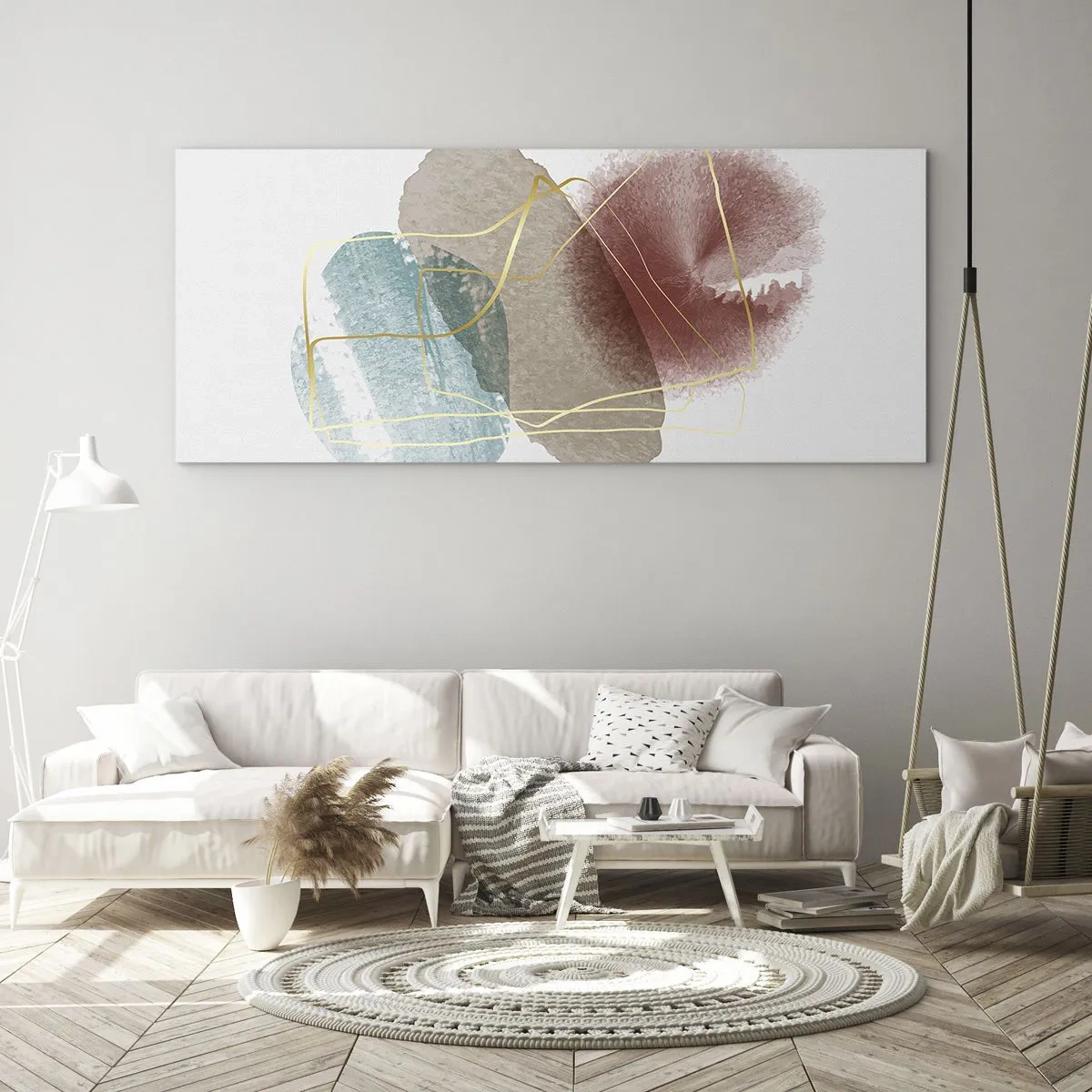 Glastavla - Bild på glas - Rummets pärlor - 160x50 cm