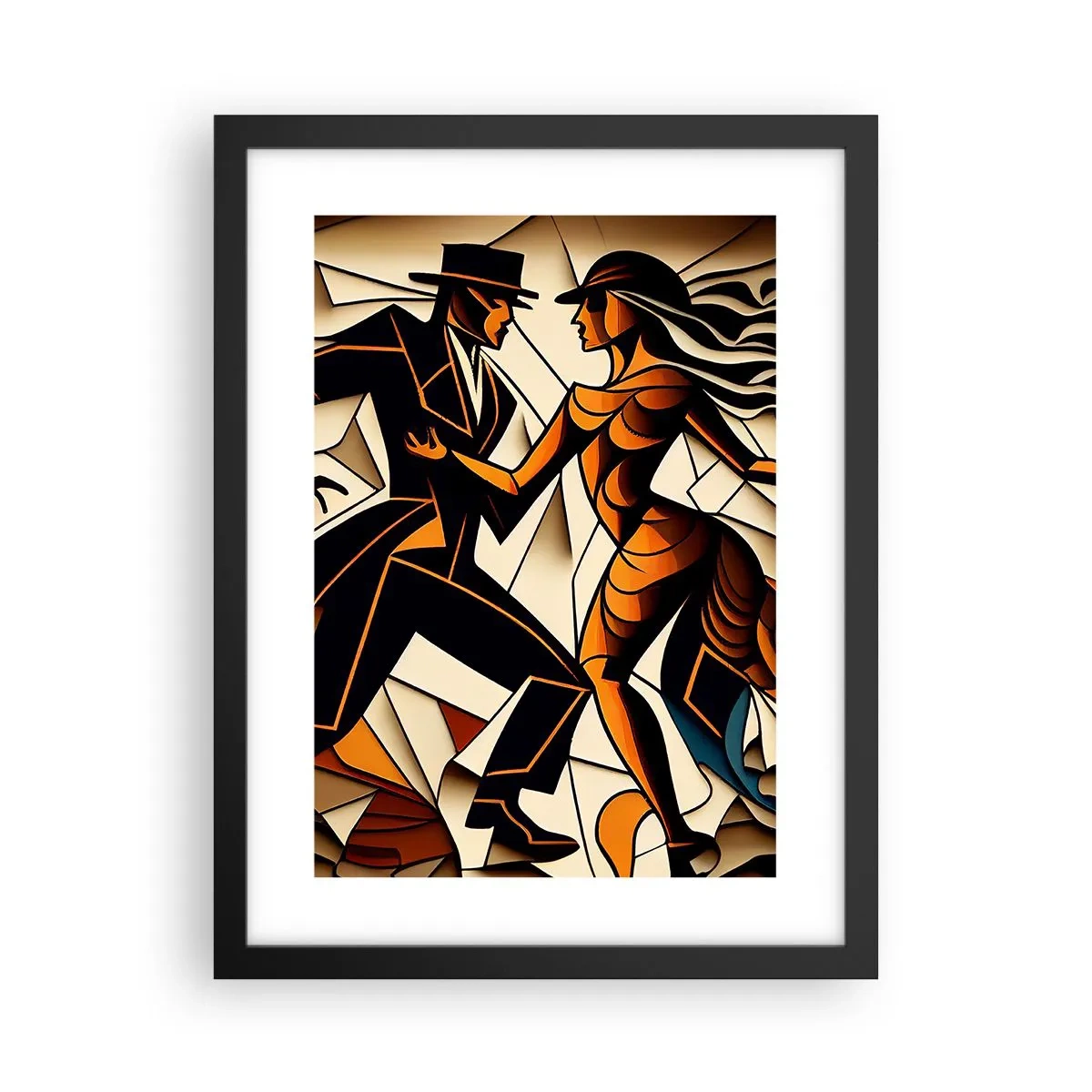 Affisch i svart ram - Passionsdans - 30x40 cm