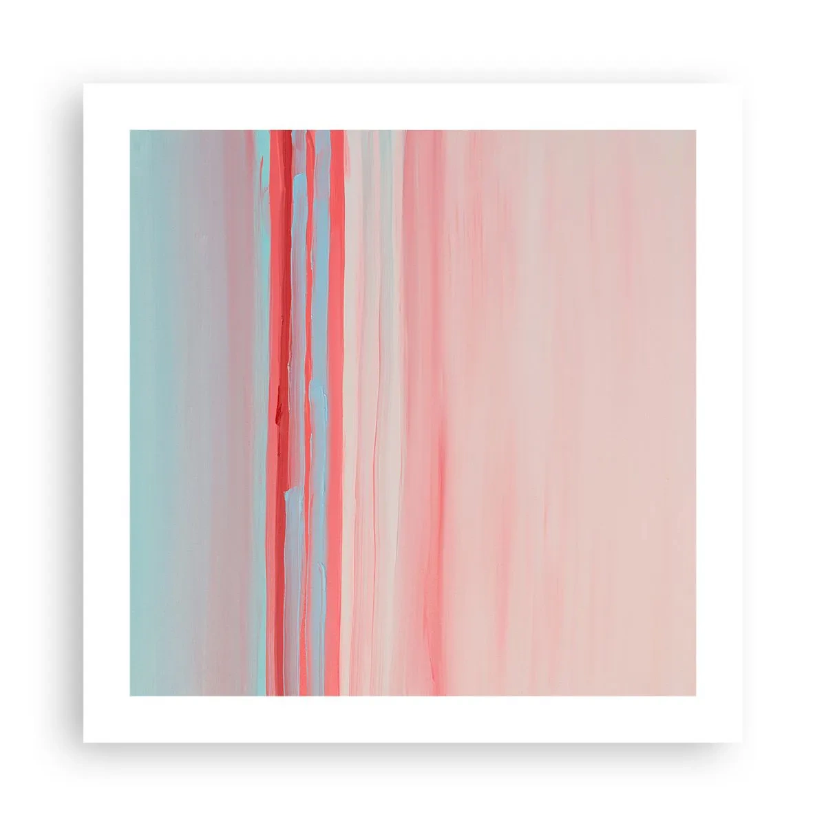 Affisch - Abstraktion i gryningen - 50x50 cm