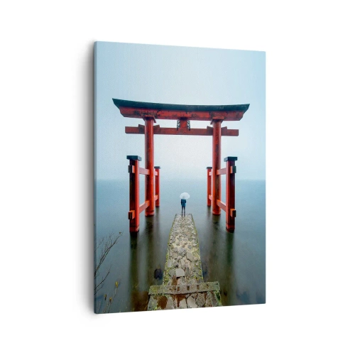 Canvastavla - Bild på duk - Japansk begrundan - 50x70 cm