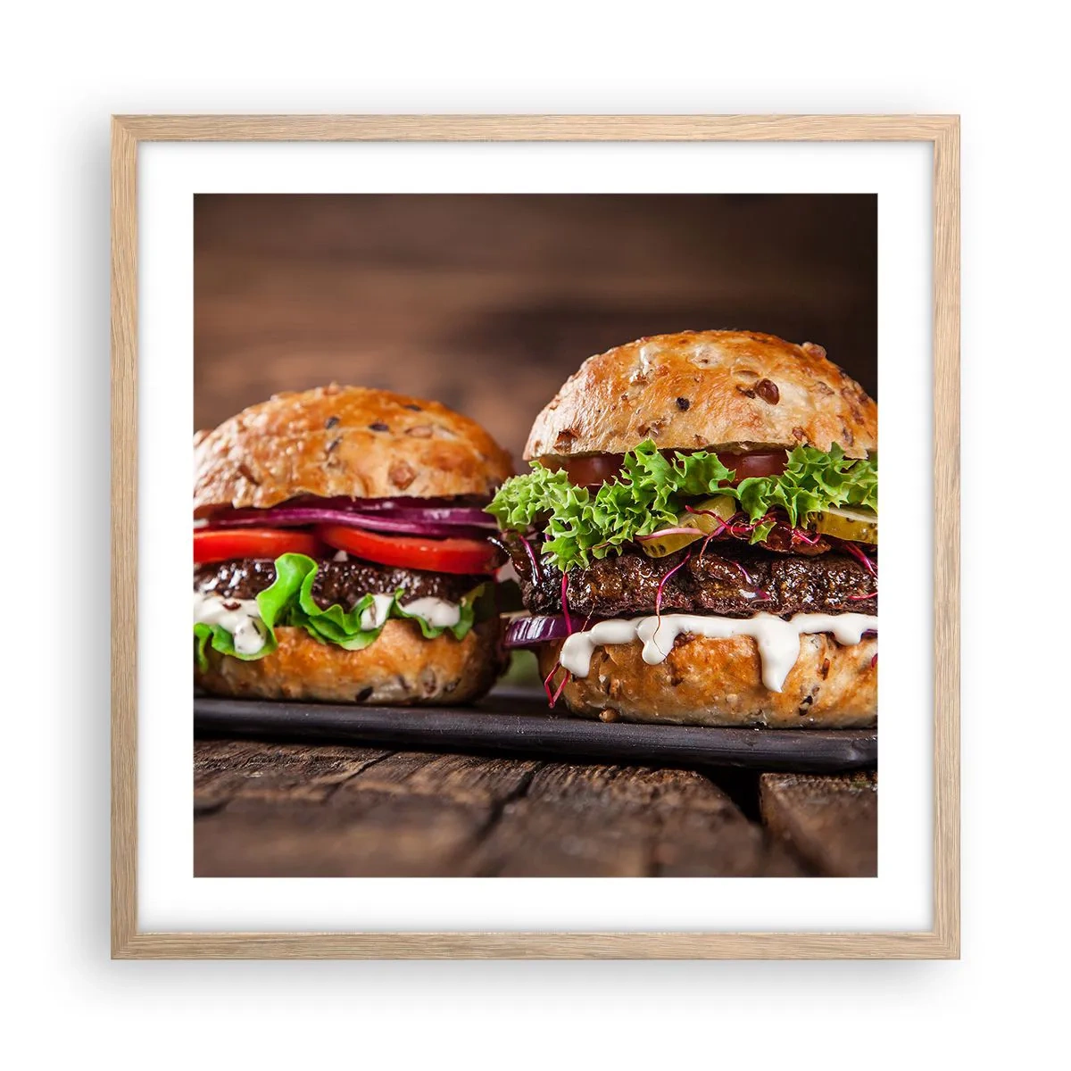 Affisch i ram av ljusek - American dream - 50x50 cm