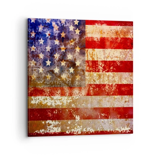 Canvastavla - Bild på duk - Äran är tidlös - 70x70 cm