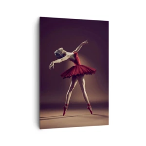 Canvastavla - Bild på duk - Prima ballerina - 70x100 cm