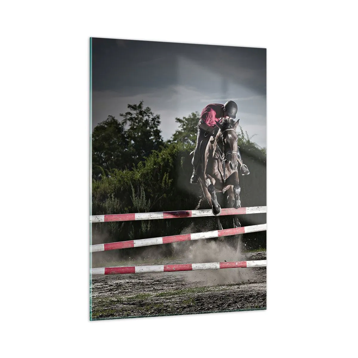 Glastavla - Bild på glas - Tillsammans mot seger - 50x70 cm