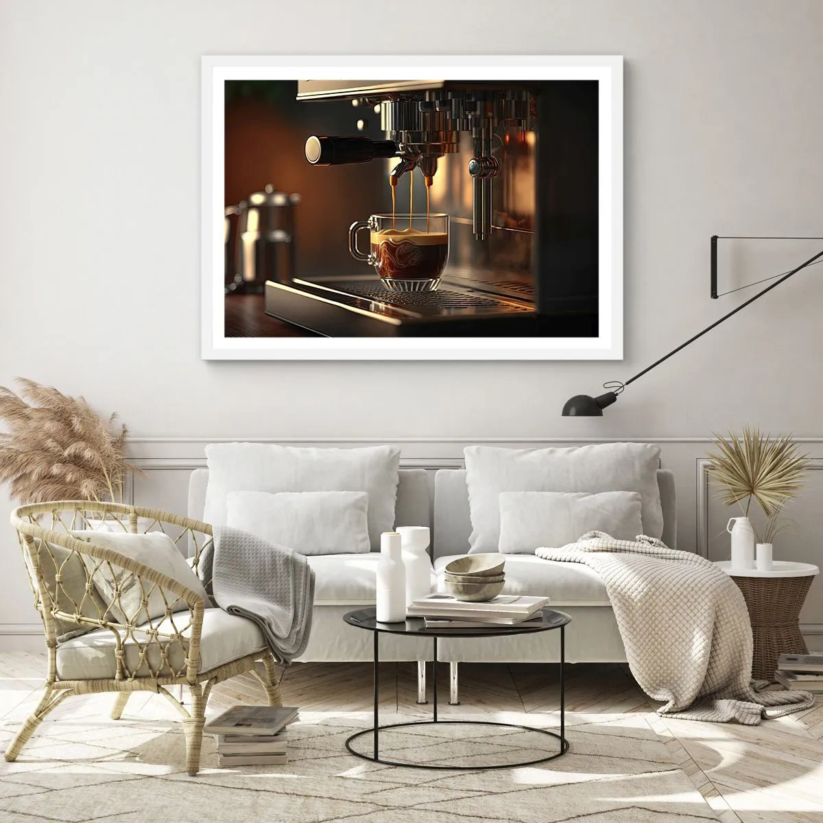 Affisch i vit ram - En sensuell blandning - 50x40 cm