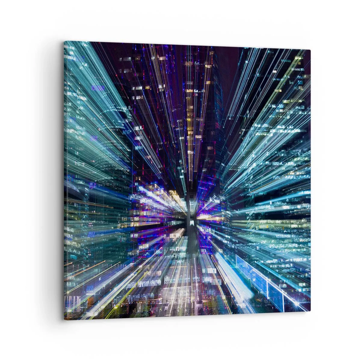 Canvastavla - Bild på duk - Övergång till hyperrymden - 50x50 cm