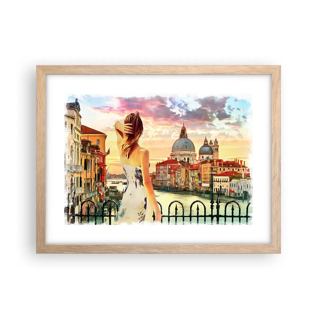 Affisch i ram av ljusek - Äventyr endast i ... - 40x30 cm