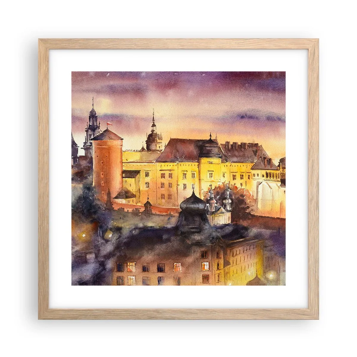 Affisch i ram av ljusek - En historia och en berättelse - 40x40 cm