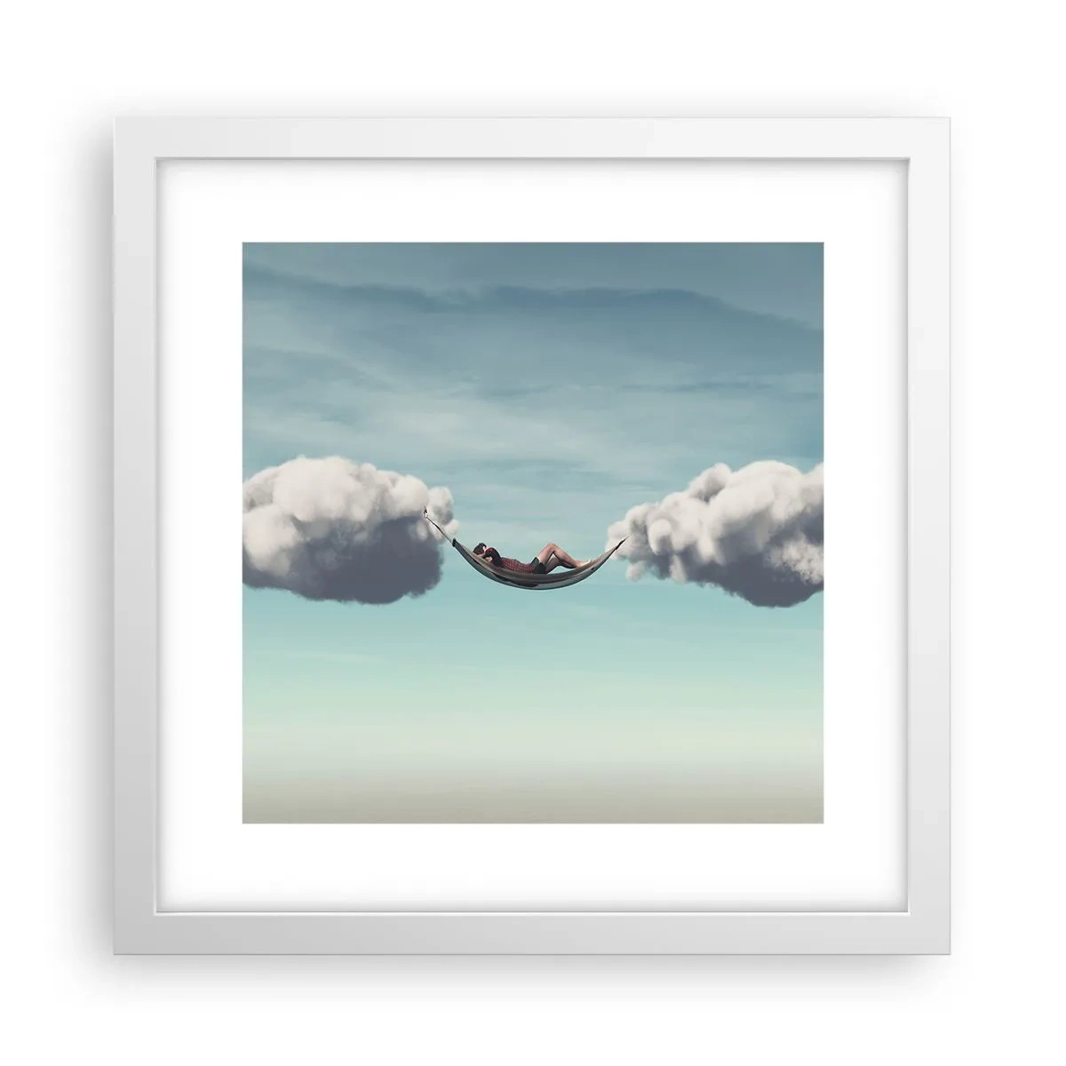 Affisch i vit ram - Stundens salighet - 30x30 cm