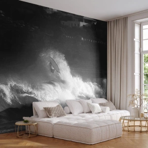 Fototapet Premium Canvas - Utmaning accepterad! - Surfing, Vinka, Vattensporter - 250x175 cm