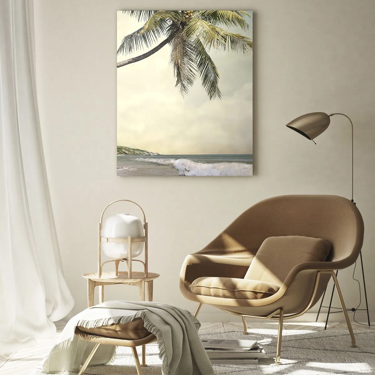 Glastavla - Bild på glas - Tropisk dröm - 50x70 cm
