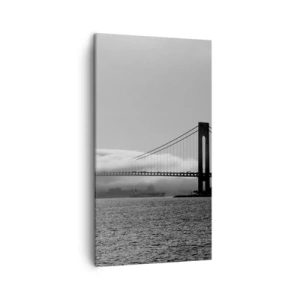 Canvastavla - Bild på duk - Passera Golden Gate - 45x80 cm