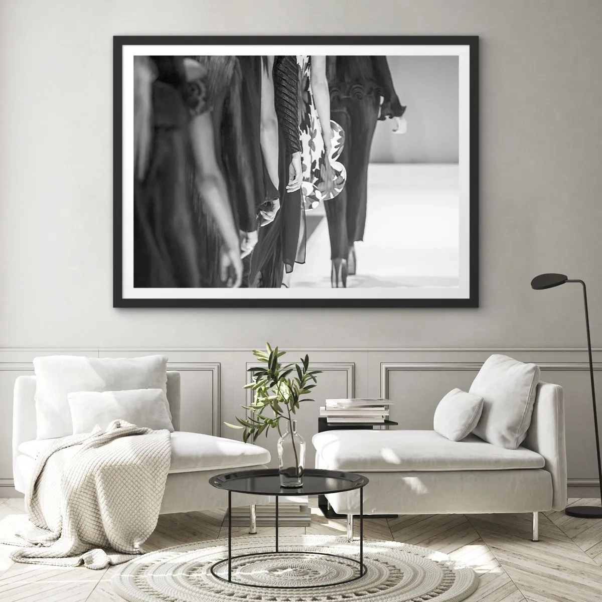 Affisch i svart ram - En elegant parad - 91x61 cm