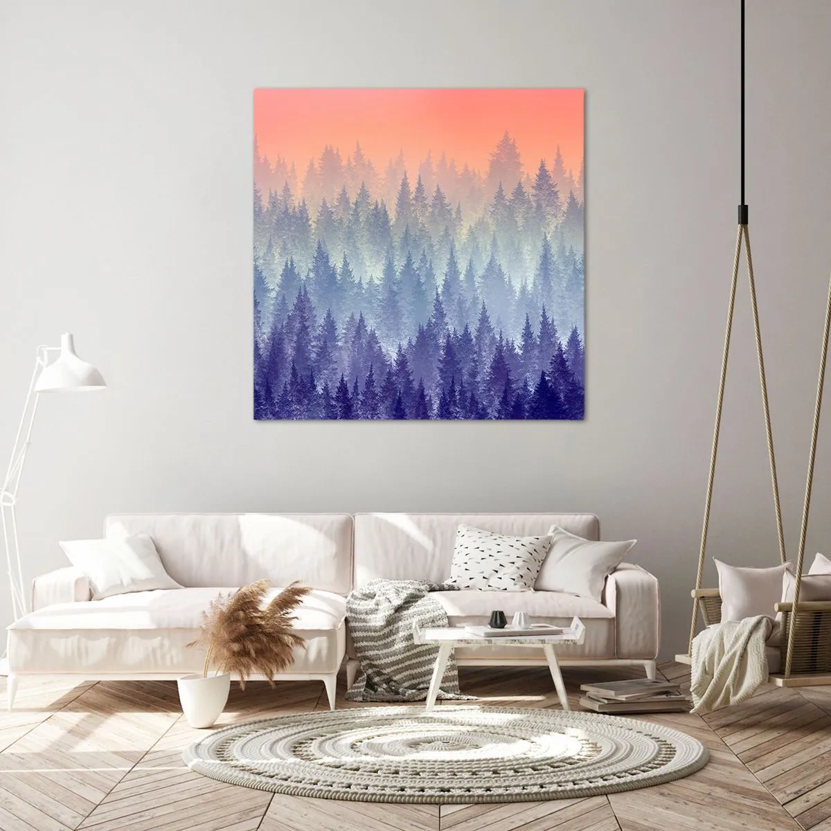 Canvastavla - Bild på duk - Högt, högre, upp till himlen - 40x40 cm