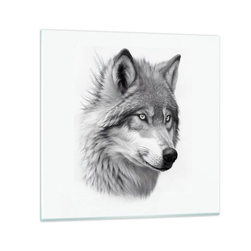 Glastavla - Bild på glas - Alfa - utan tvekan - 70x70 cm