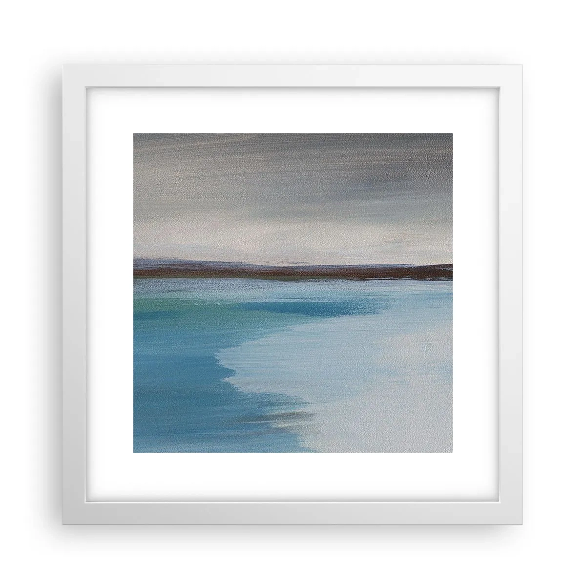 Affisch i vit ram - Horisontellt landskap - 30x30 cm