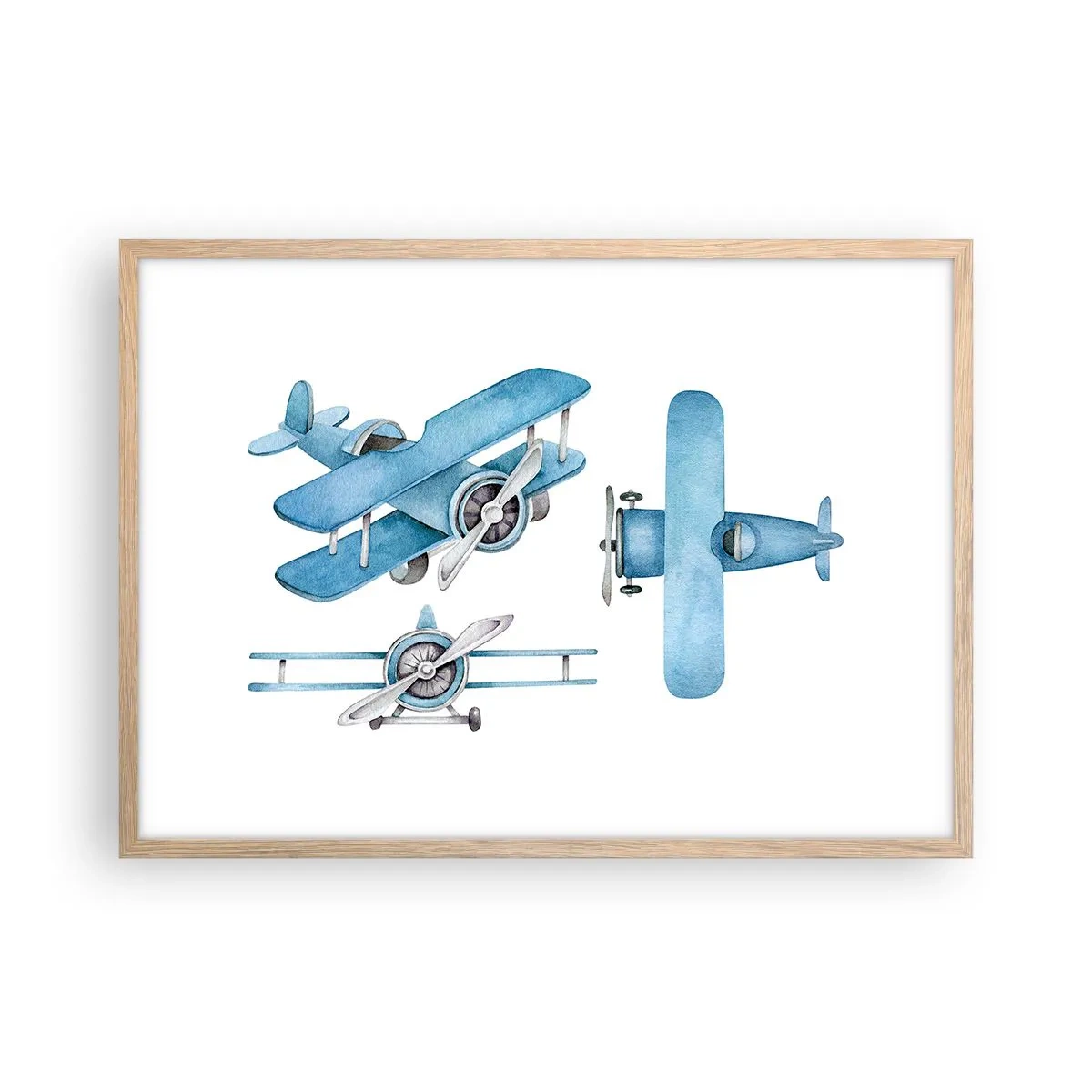 Affisch i ram av ljusek - En född vinnare - 70x50 cm