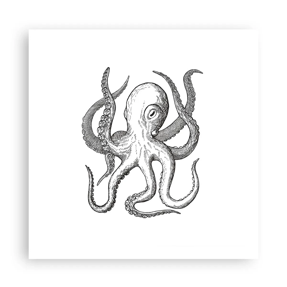 Affisch - Dansar med vågorna - 60x60 cm